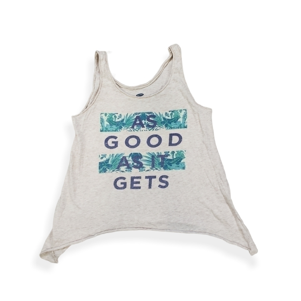 Old Navy As Good As It Gets Asymmetrical Tank Top